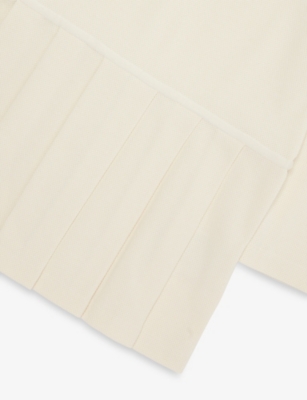 MONCLER: Logo-Patch Pleated-Hem Cotton-Piqué Blend Dress 4-14 Years
