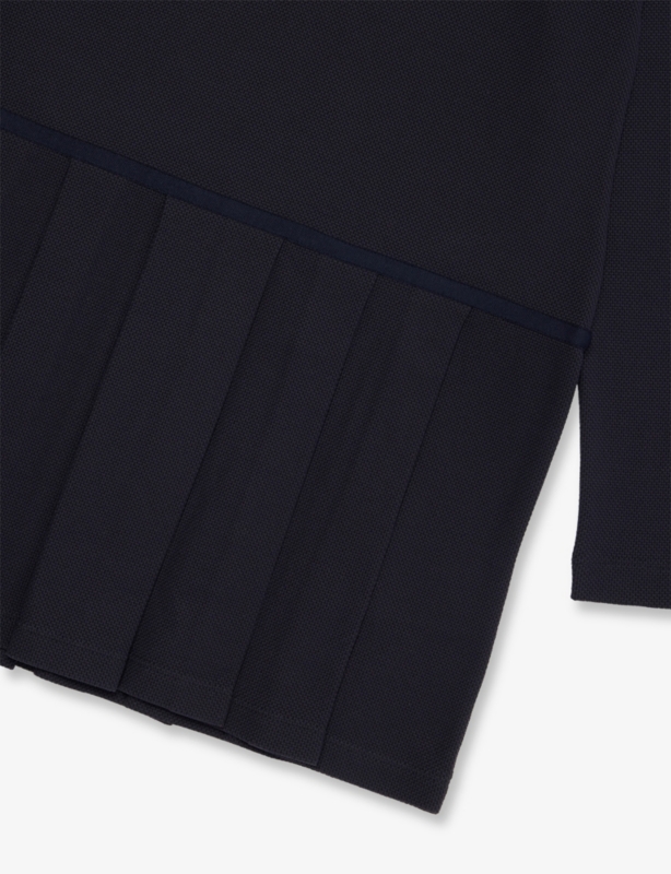 Logo-Patch Pleated-Hem Cotton-Piqué Blend Dress 4-14 Years