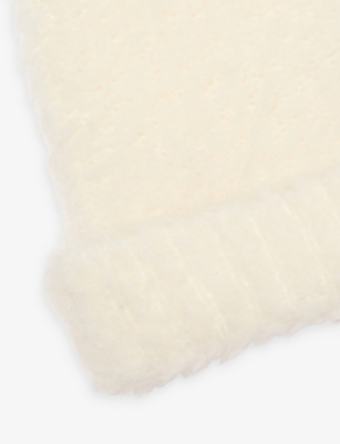 MONCLER: Tricot Animal-Ears Wool-Blend Beanie 1-14 Months