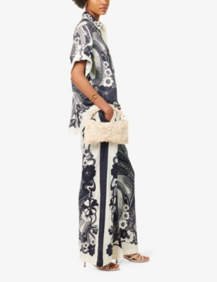 ALEMAIS: Mickey Wide-Leg Linen Trousers