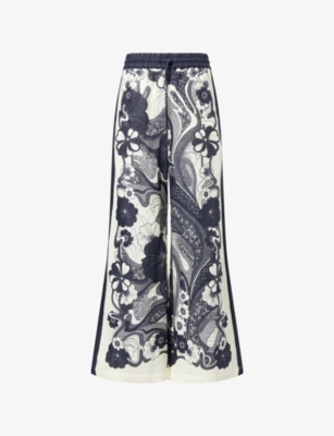 ALEMAIS: Mickey Wide-Leg Linen Trousers
