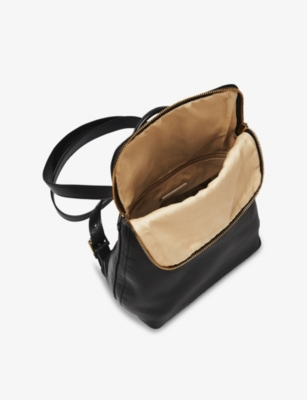 Whistles Womens Black Verity Mini Leather Backpack