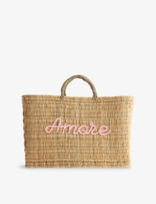 BOUTIQUE BONITA: Amore Reed Basket Bag