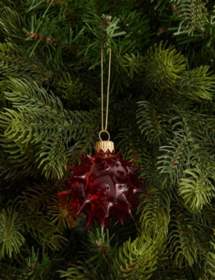 SELFRIDGES EDIT: Spike Glass Christmas Bauble 7cm