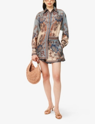 ZIMMERMANN: Ascension Relaxed-Fit Silk Shorts
