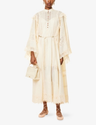 Zimmermann Rihannon Lace Dresses White In Cream