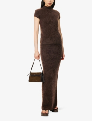 Soft Goat Mocha-coloured Brushed Cashmere Sweater