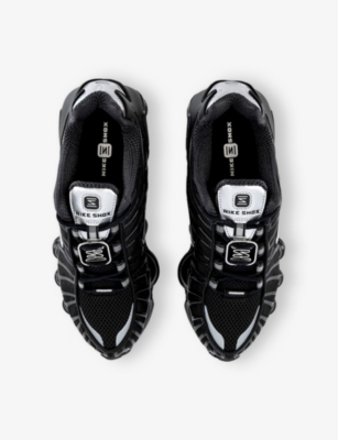 NIKE: Shox TL Leather, Mesh and Shell Low-Top Trainers