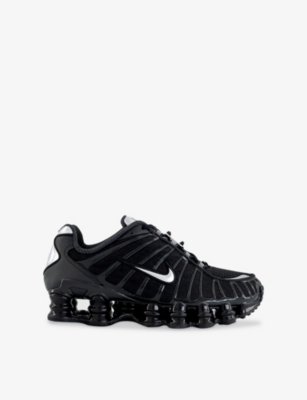 NIKE: Shox TL Leather, Mesh and Shell Low-Top Trainers
