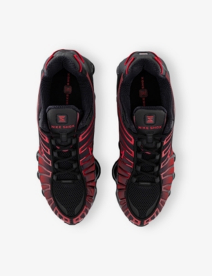 NIKE: Shox TL Leather, Mesh and Shell Low-Top Trainers