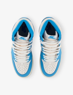 JORDAN: Air Jordan 1 Leather High-Top Trainers