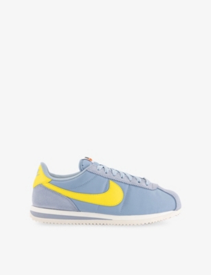 NIKE: Cortez Woven and Suede Low-Top Trainers