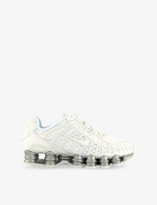 NIKE: Shox TL Leather, Mesh and Shell Low-Top Trainers