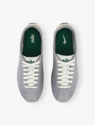 NIKE: Cortez Woven and Suede Low-Top Trainers