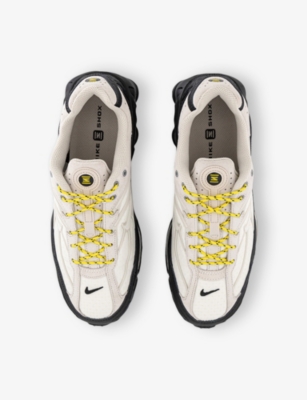 NIKE: Shox Ride 2 Mesh and Leather Low-Top Trainers
