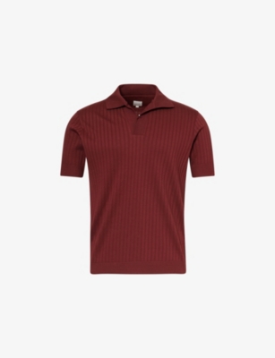 PAUL SMITH: Resort Ribbed Cotton-Knit Polo Shirt
