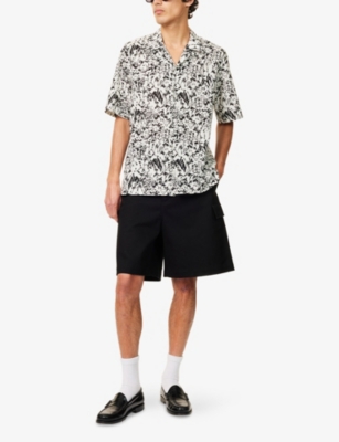PAUL SMITH: Graphic-Print Regular-Fit Cotton Shirt