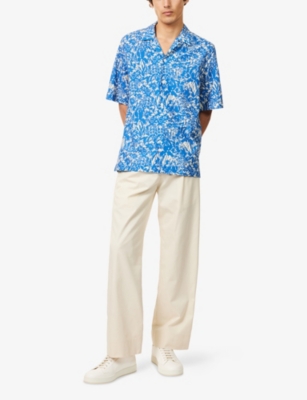 PAUL SMITH: Graphic-Print Regular-Fit Cotton Shirt