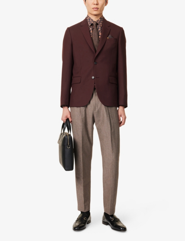 Single-Breasted Wool Blazer