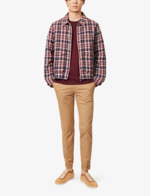 PAUL SMITH: Tapered-Leg Mid-Rise Stretch-Cotton Trousers