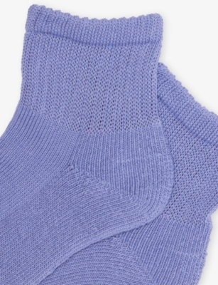 ROTOTO: R1524 Logo Cotton-Blend Ankle Socks