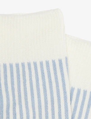 ROTOTO: R1586 Striped Cotton-Blend Ankle Socks