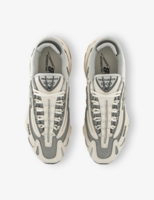 New Balance Mens Sea Salt Sea Salt 1000 Suede And Mesh Low-top Trainers In White