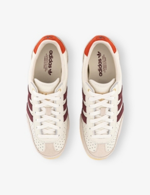 Adidas Originals Womens Offwhite Shadow Red Oran Japan Leather Low-top Trainers
