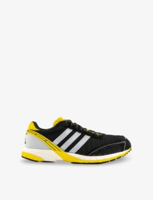 Adidas Originals Womens Core Black Silver Metall Adizero Fabric Low-top Trainers In Black