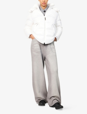 Moncler Maire Short Down Jacket In White