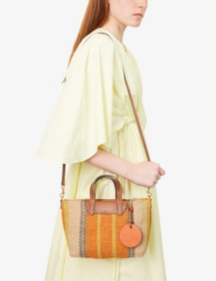 ANYA HINDMARCH: Striped Jute Bag