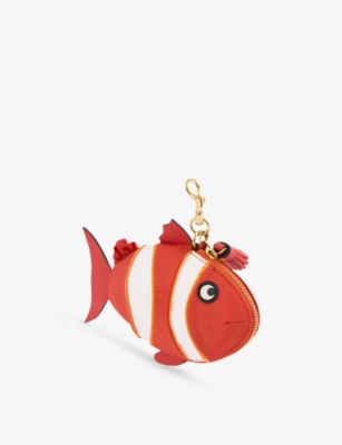 ANYA HINDMARCH: Clown Fish Woven Key Ring Pouch