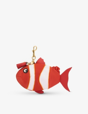 ANYA HINDMARCH: Clown Fish Woven Key Ring Pouch