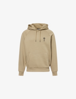 Trapstar Mens Stone Foundation Embroidered-logo Cotton-blend Hoody