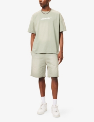 Trapstar Mens Grey Hyperdrive Faded Cotton T-shirt Xs