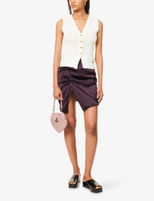 Shop Vivienne Westwood Mens Dusty White Maria Sleeveless Wool Cardigan