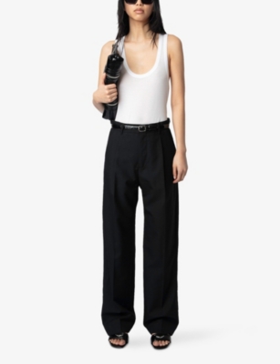 Zadig & Voltaire Womens White Scoop-neck Modal Vest Top Xs