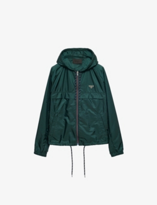 PRADA: Re-Nylon Brand-Plaque Shell Jacket
