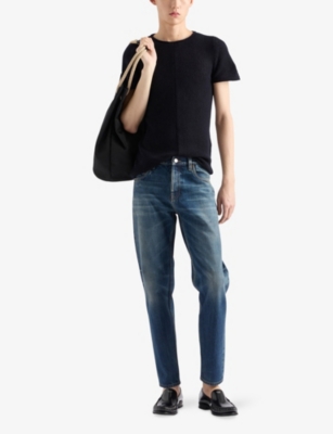 PRADA: Short-Sleeved Slim-Fit Cashmere Jumper