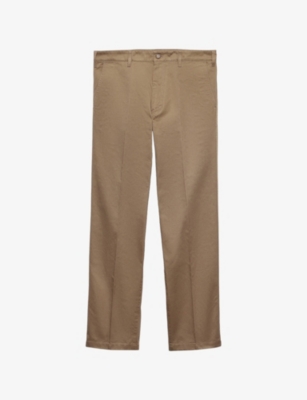 PRADA: Wide-Leg Cotton Chino Trousers