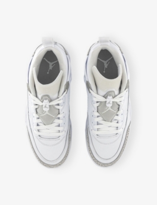 JORDAN: Spizike Low Leather Low-Top Trainers