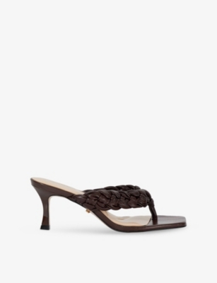 DUNE: More Leather Heeled Sandals
