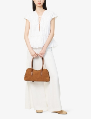 TOVE: Thea Gathered Sleeveless Cotton Top