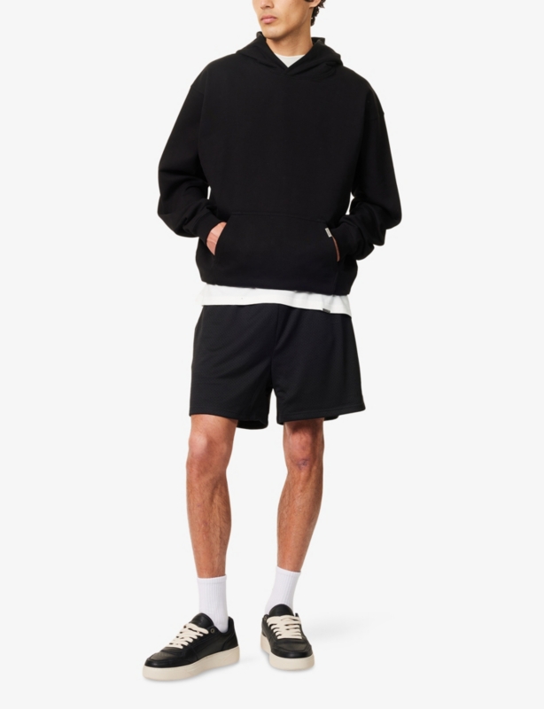 Embroidered-Initial Oversized Cotton-Jersey Hoody