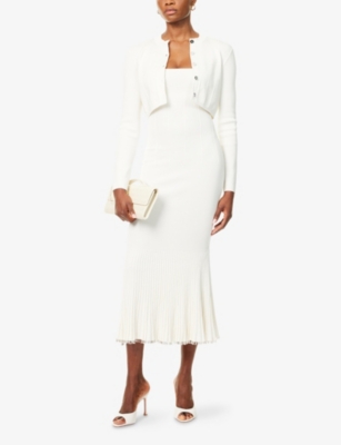 GALVAN: Atalanta Crop Knitted Cardigan