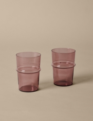 FERM LIVING: Boya Tall Tumbler Glasses Set Of Two