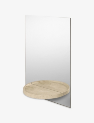 FERM LIVING: Symmetry Travertine Mirror