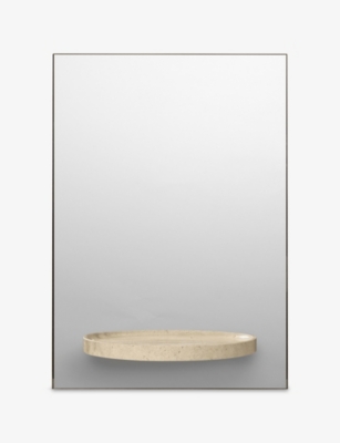 FERM LIVING: Symmetry Travertine Mirror