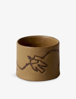 Ferm Living Dark Buff Utzon - Can Lis Vuelo Stoneware Cup 6.5cm