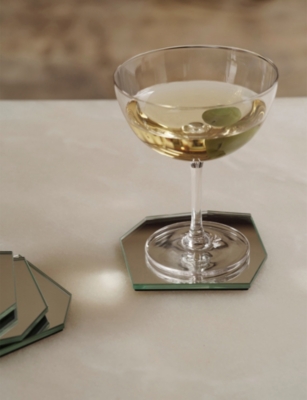 FERM LIVING CLEAR HOST COCKTAIL GLASSES SET OF TWO 